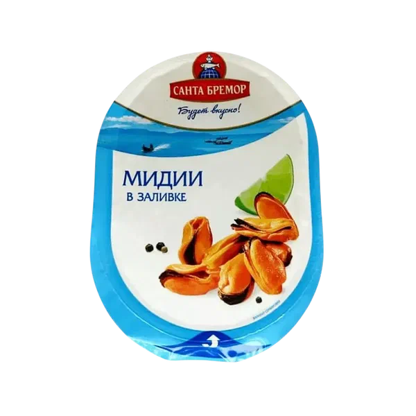 Мясо мидии Санта Бремор в чилийской заливке 180г в/у