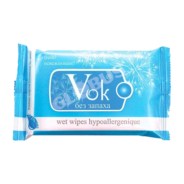 Салфетки влажн VOK б/запаха 10шт