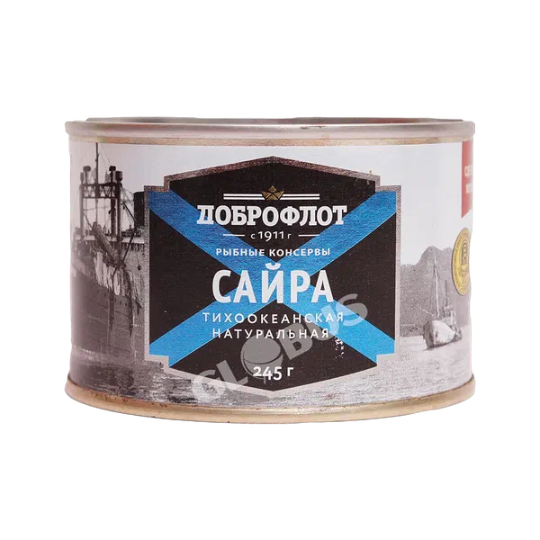 Сайра Доброфлот натур /ключ/ 245г ж/б
