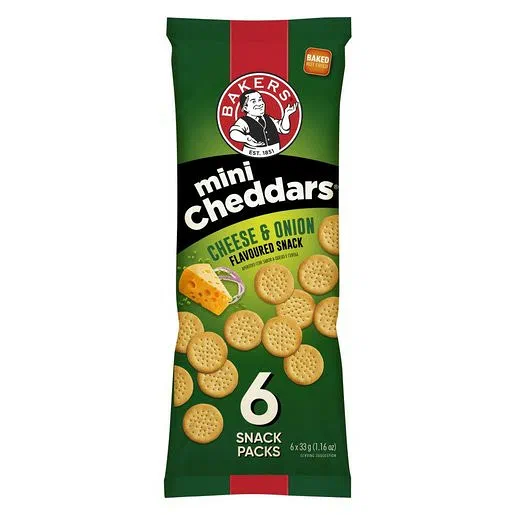 Mini Cheddars Cheese & Onion Strip 8x33g