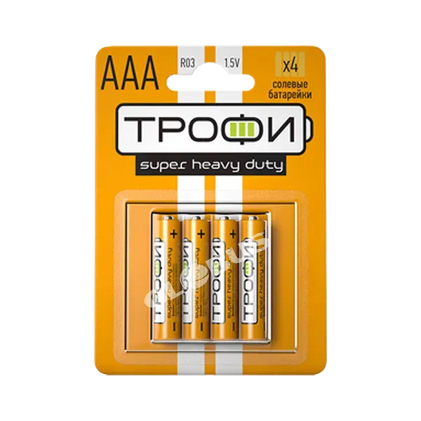 Трофи батарейкалары AAA 4 д.