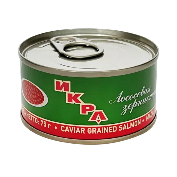 Икра лососевая Ресурс зернистая 75г ж/б РЦ