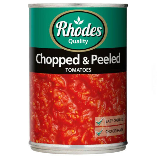 Rhodes Tomatoes Chopped & Peeled 410g