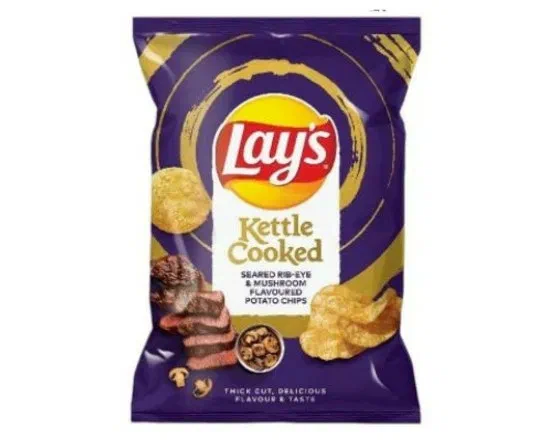 Lays Seared Rib-Eye & Mushroom 120g