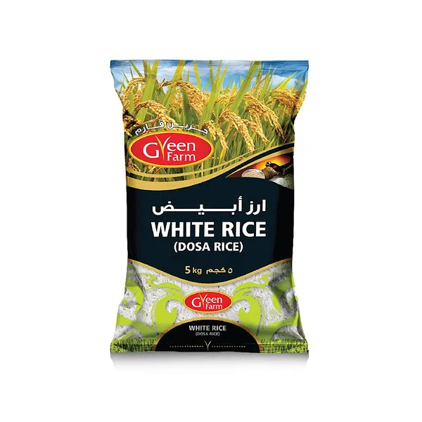 GREEN FARMS KERNEL WHITE BASMATI RICE LONG GRAIN 5KG