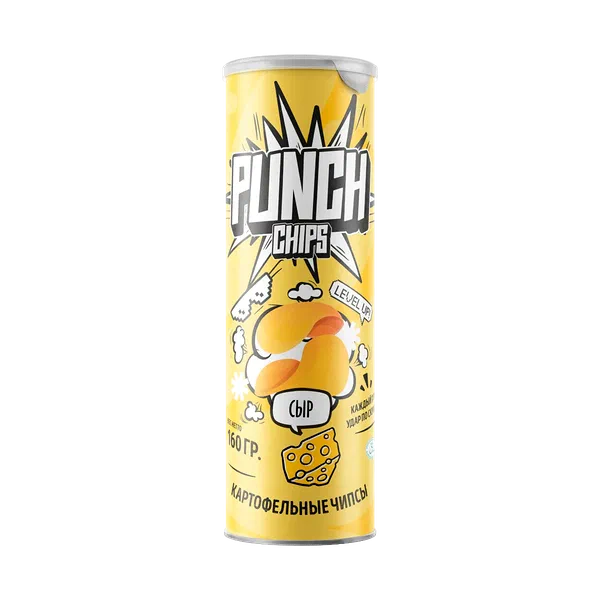Чипсы Punch сыр 160г конт. Китай 24