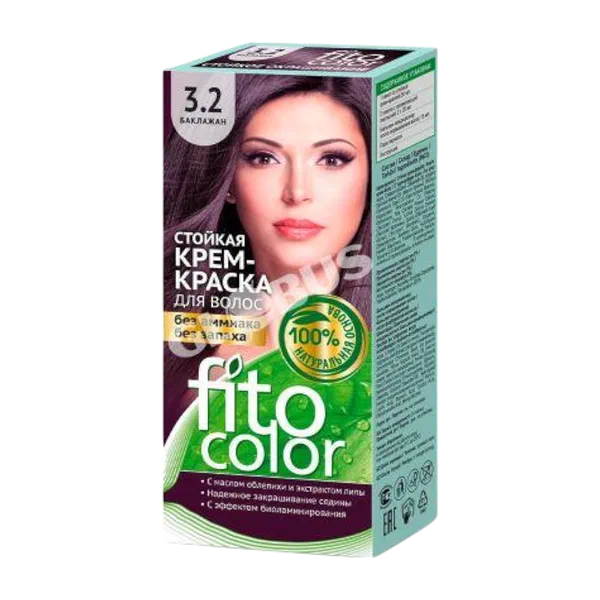 Крем-краска д/волос Fitocolor стойк 3.2 баклажан.