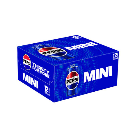 Pepsi Csd Soft Drink Mini Can 12X150Ml