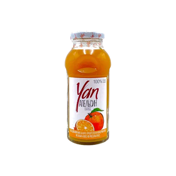 Сок YAN апельсин 0,25л ст/б Армения 12