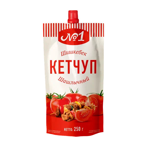 Кетчуп №1 шашлычный 250 г д/п PL1
