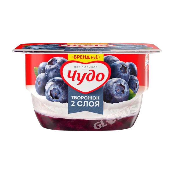 Творожок Чудо черника 4,2% 100г Бишкексут