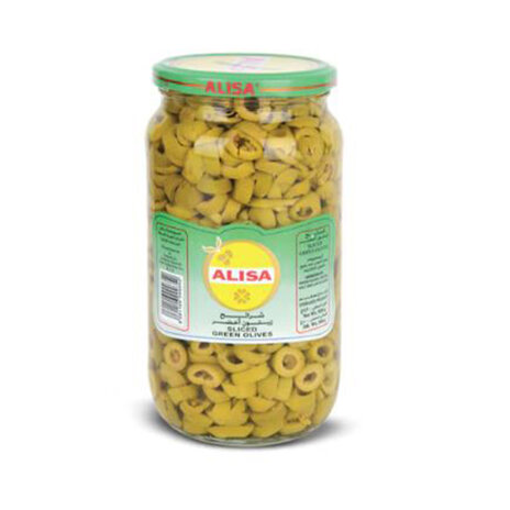 Alisa Green Sliced Olives 500 Gm