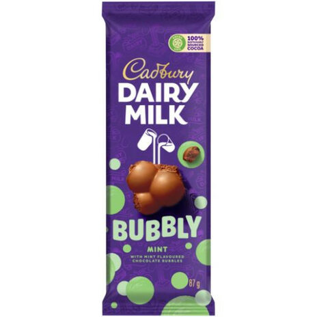 Cadbury Bubbly Mint 87g