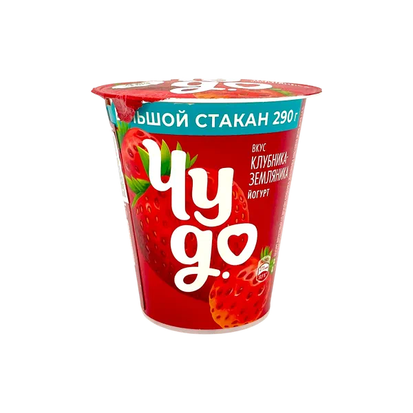 Йогурт Чудо вязкий клубн/земл 2,0% 290г стак.Бишкексут