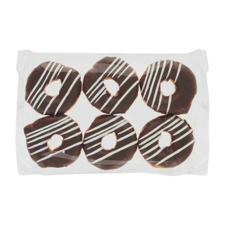Chocolate Ring Donuts 6 x 50g