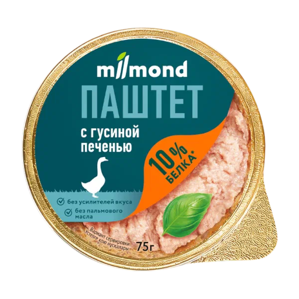 Milmond каз боорунан паштет 75г