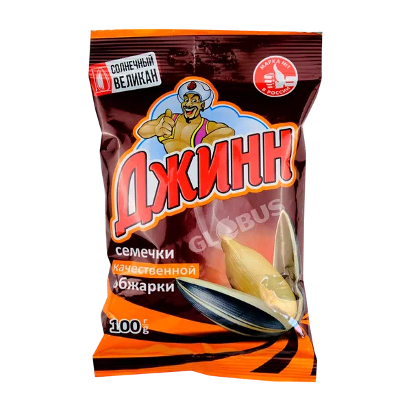 Семечки Джинн Великан жар неоч. 100г п/п Россия 35