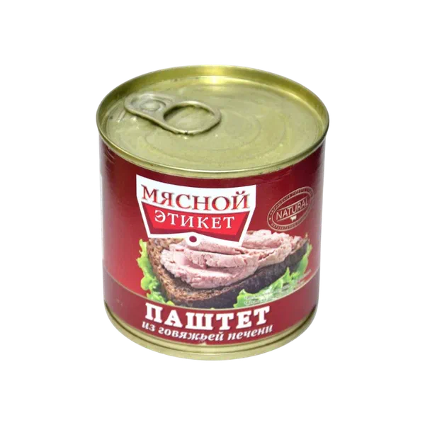 Паштет Мясной этикет из гов. печени 250г ж/б