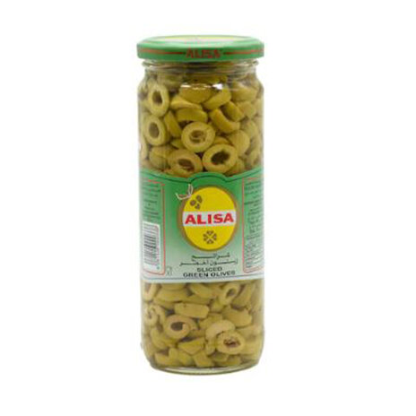 Alisa Green Sliced Olives 120 Gm