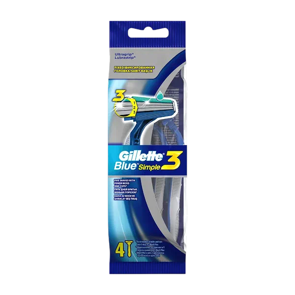 Gillette Blue simple сакал алгыч устара 3  4д.