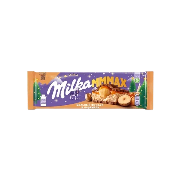 Шоколад Milka MMMAX карамель/цельный фундук 270г