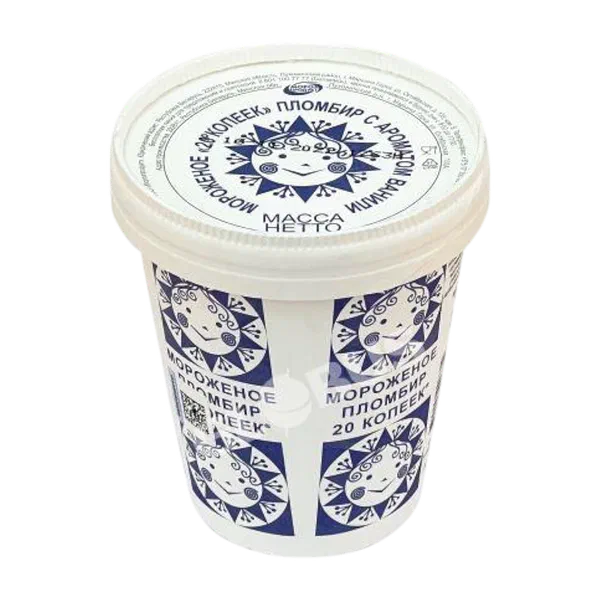 Мороженое Морозпродукт 20 Копеек Эскимо пломбир ваниль 225г
