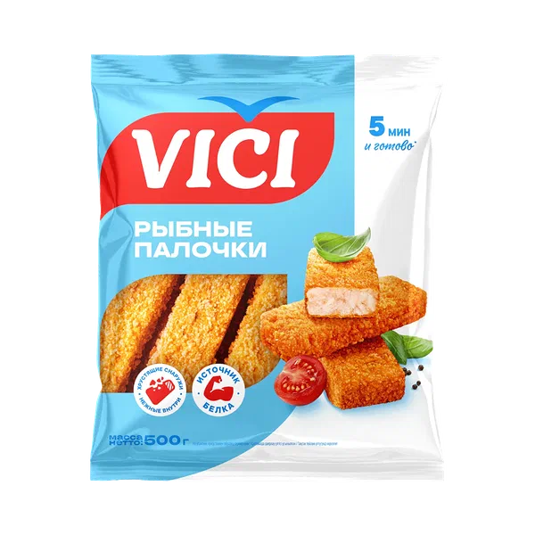 Рыбные палочки Vici Любо Есть в панировке 500г Плаза