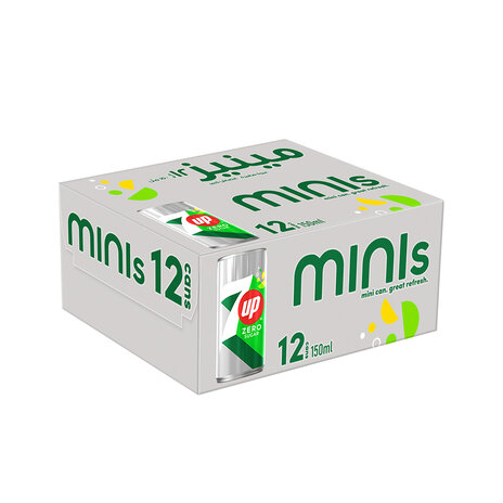 7Up Zero Can (150 Ml X12)