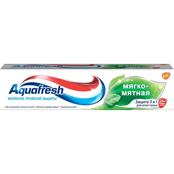 GSK Aquafresh мягко-мятная тиш пастасы 50мл