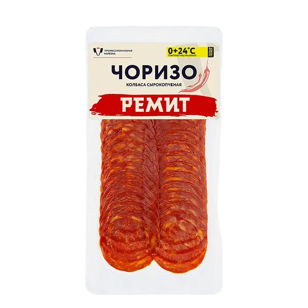 Колбасная нарезка Ремит Чоризо с/к в/у 70г РЦ