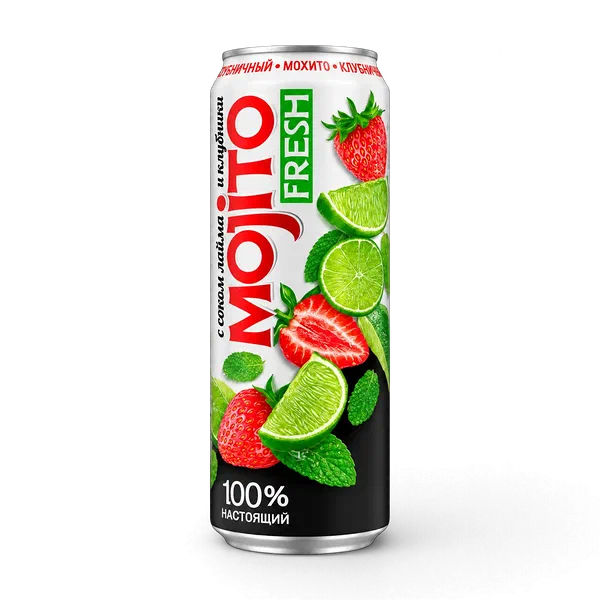 Напиток Mojito Fresh лайм/клубн 0,45л ж/б Кабардино-Балкария 12
