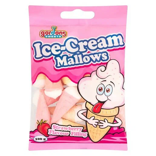 Gordons Sweets Strawberry Mallows 100g