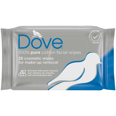 Dove Cosmetic Wipes 25`s