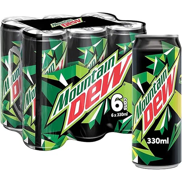 MOUNTAIN DEW ORIGINAL CITRUS CARBONATED SOFT DRINK 325ML