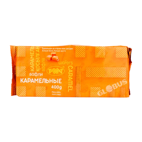 Вафли Рахат Карамельные 400г