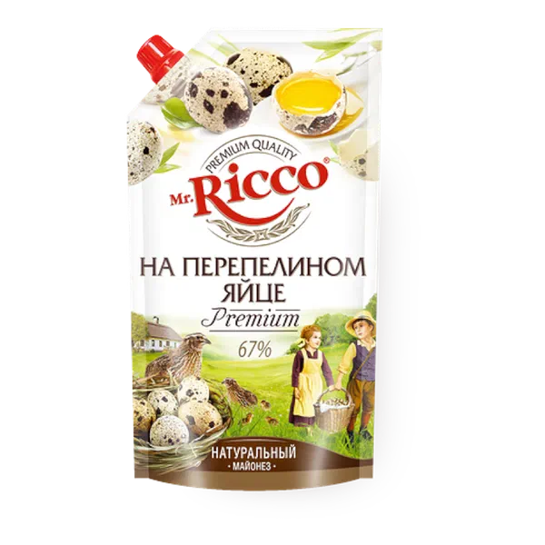 Майонез Mr. Ricco с переп/яйц 67% 375г