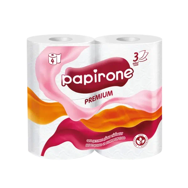 Бумага туал Papirone 4шт