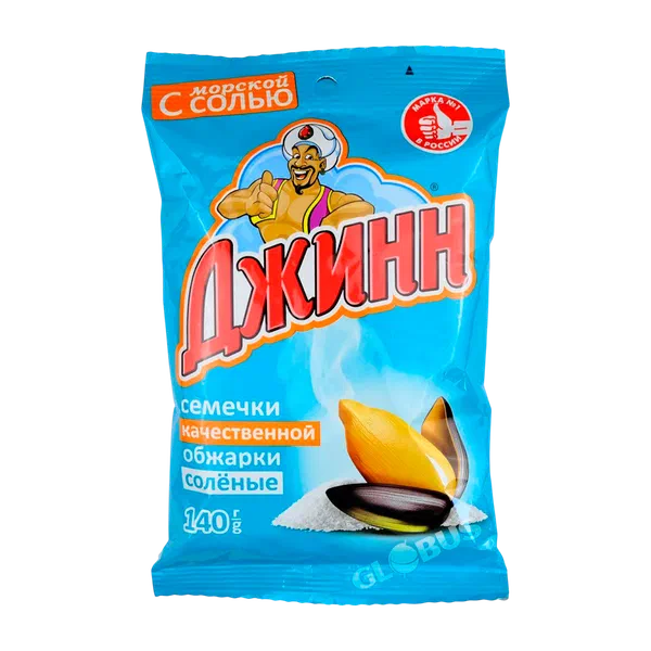 Семечки Джинн жар неоч. солён. 140г п/п Россия 25