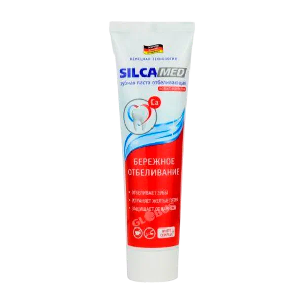 Silcamed отбеливающая тиш пастасы 130мл