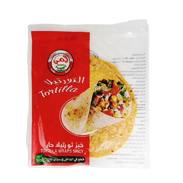 Yummy spicy tortilla bread