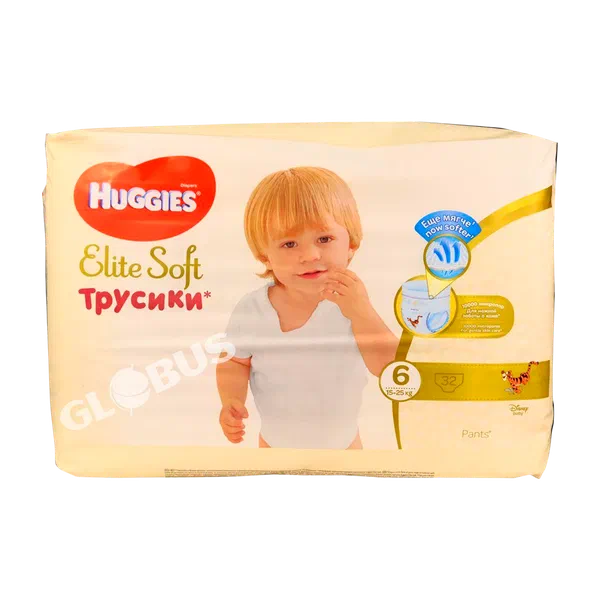 Трусики детск Huggies Elite Soft XXL 6 32шт