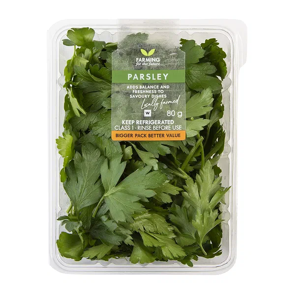 FRESH PARSLEY LEAVES PACK FOR GARNISHING