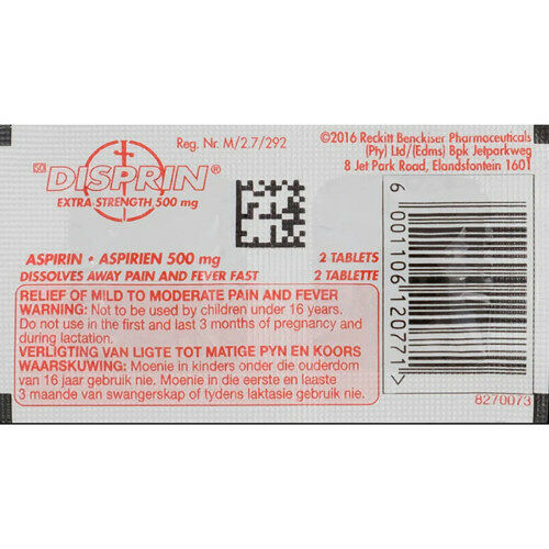 Disprin Extra Strength 2's