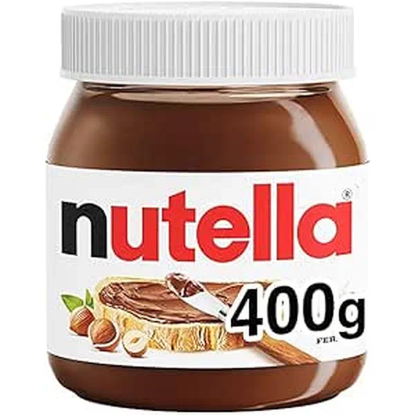 NUTELLA FERRERO HAZELNUT AND COCOA SPREAD STANDARD JAR 400G