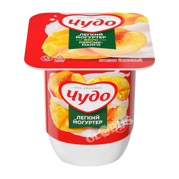 Йогурт Чудо перс/манго 2,5% 115г Бишкексут 24