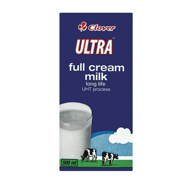 Clover Ultra Uht Full Cream Milk 500ml