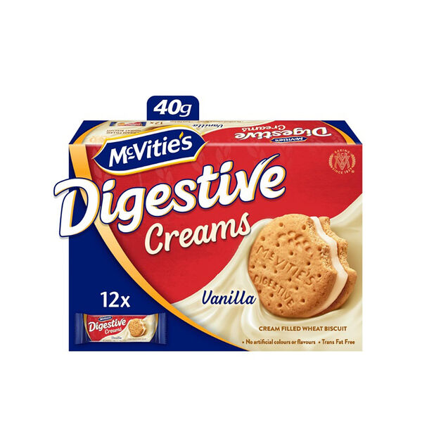 Mcvitie'S Digestive Vanlla Cream 40G X 12
