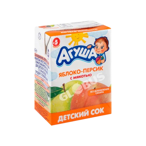 Сок дет. Агуша ябл.перс.с мяк с 5мес 200мл ВБД