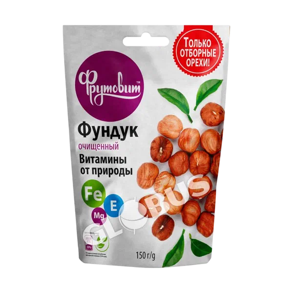 Фрутовит тазаланган фундук жангагы 120г