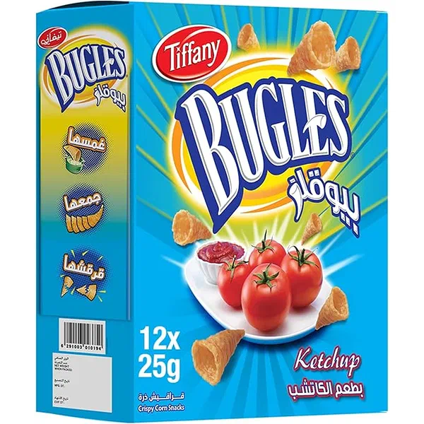 BUGLES KETCHUP FLAVORED CORN SNACKS 12-PACK VALUE SET